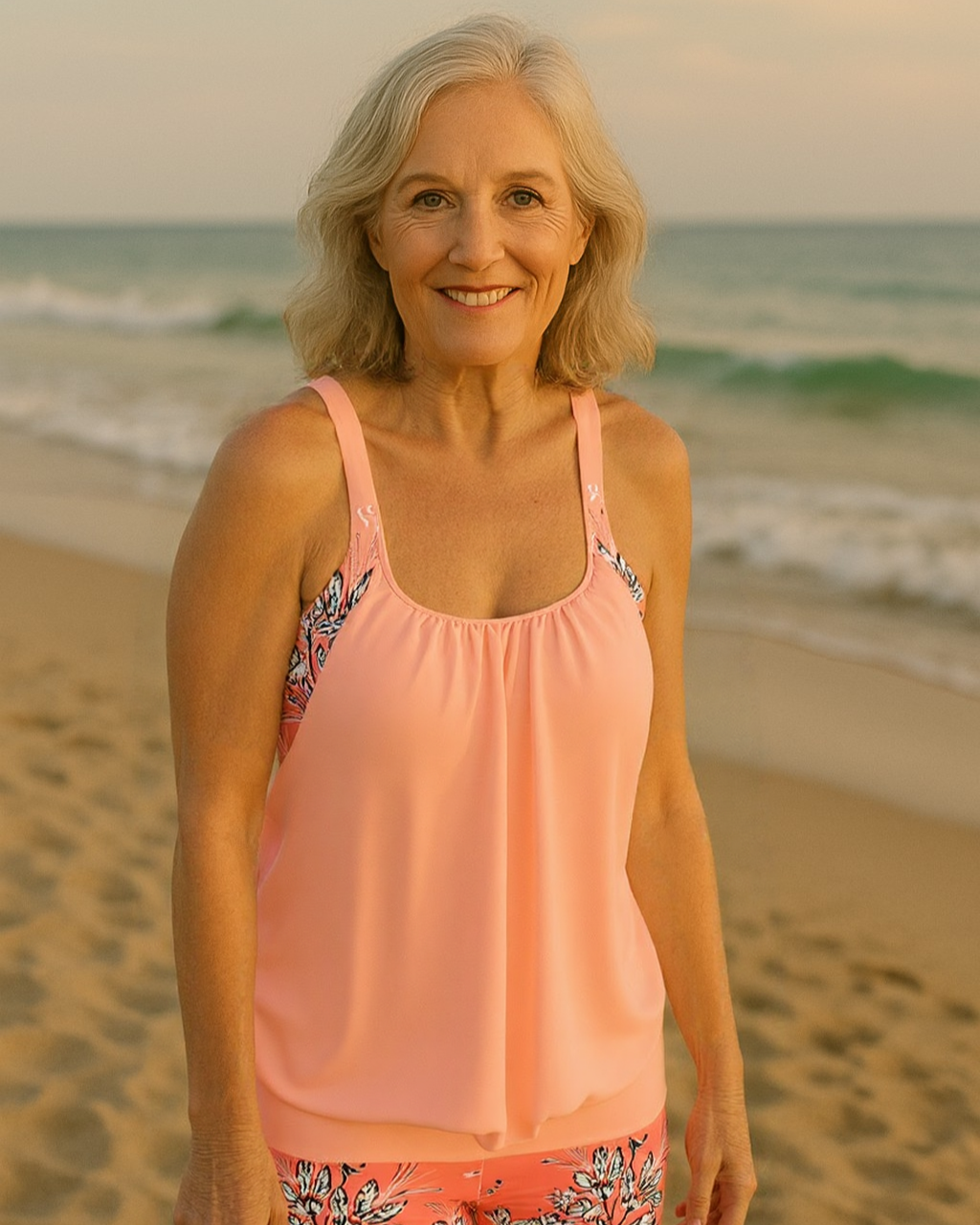 Sheila - Classic Floral Print Tankini