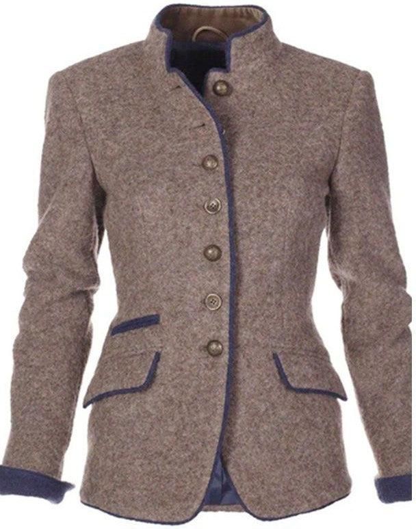 Valeria | Sophisticated High-Collar Cardigan