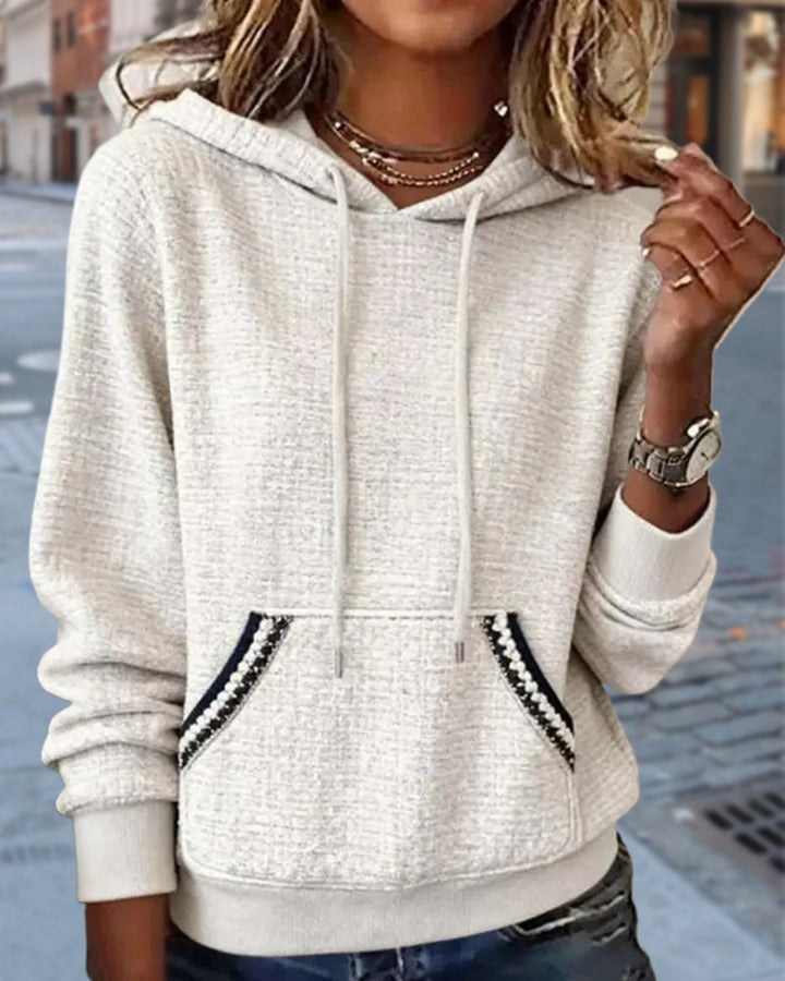 Trendy Color-Block Hoodie