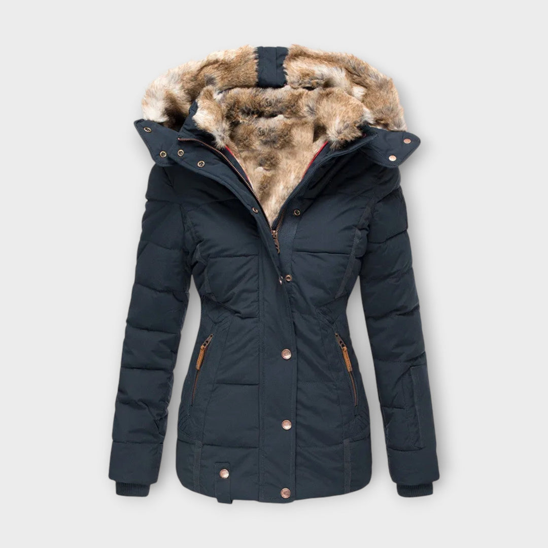 Emine – Comfortable Faux Fur-Lined Coat