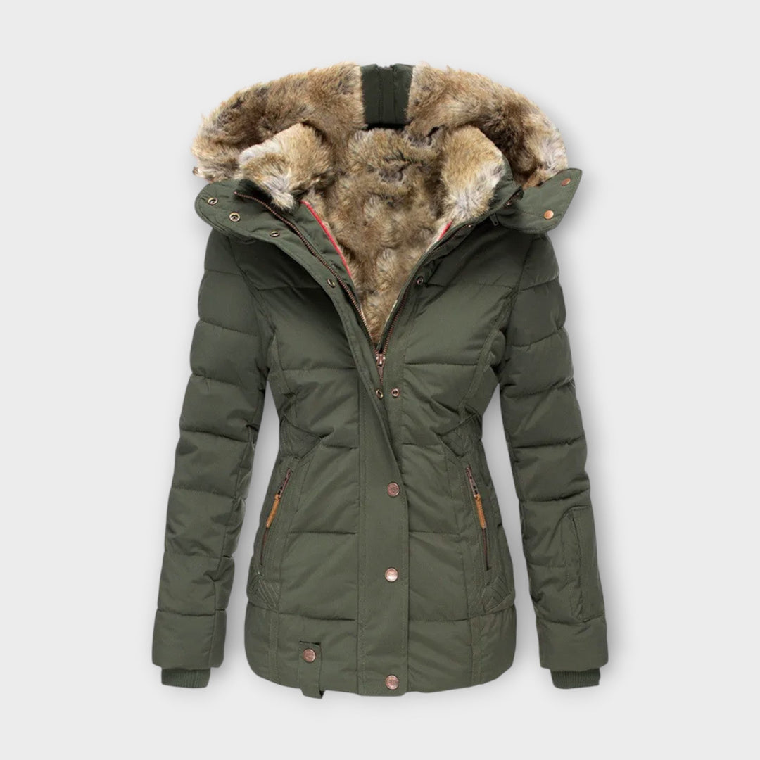 Emine – Comfortable Faux Fur-Lined Coat