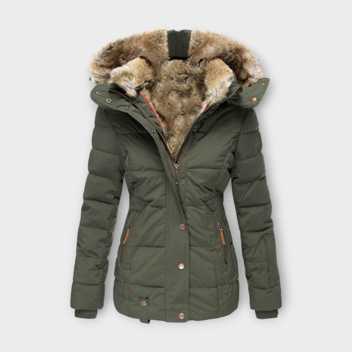 Emine – Comfortable Faux Fur-Lined Coat
