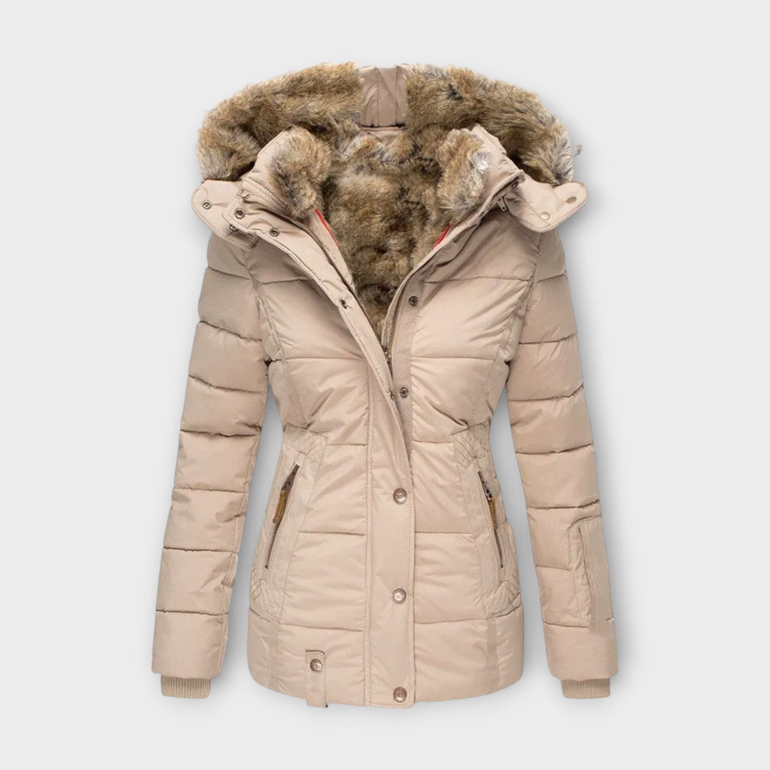 Emine – Comfortable Faux Fur-Lined Coat
