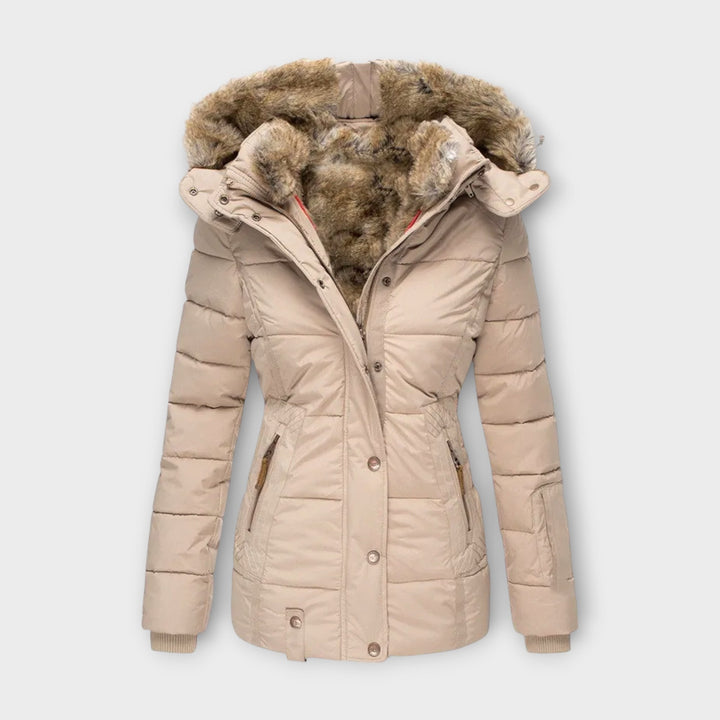 Emine – Comfortable Faux Fur-Lined Coat