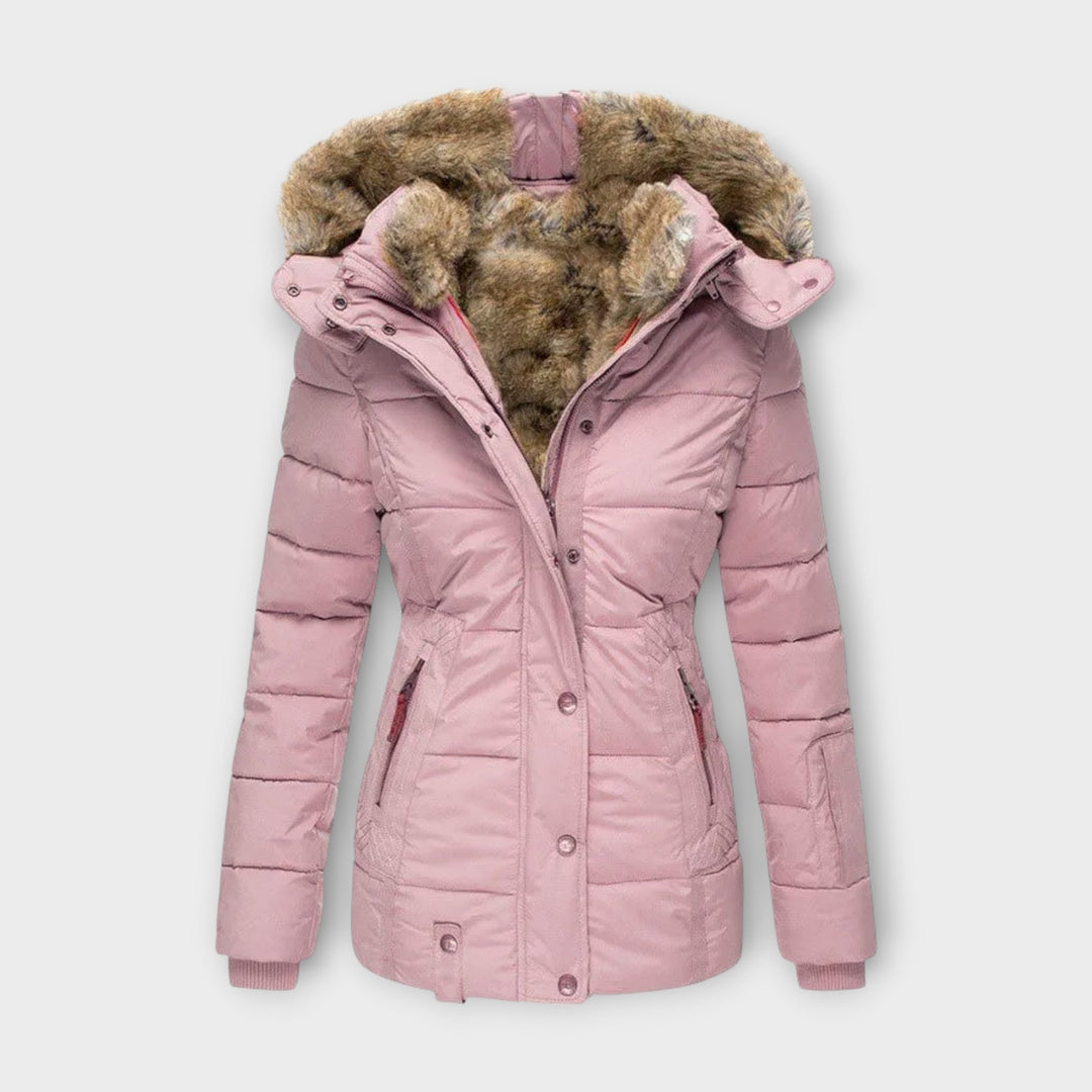 Emine – Comfortable Faux Fur-Lined Coat
