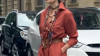 Button-Down Midi Shirt Dress with Lapel and Pocket
