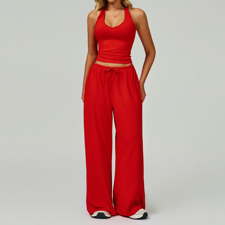 ARAYA™ - Relaxed Crop Tank and Wide-Leg Pants Ensemble