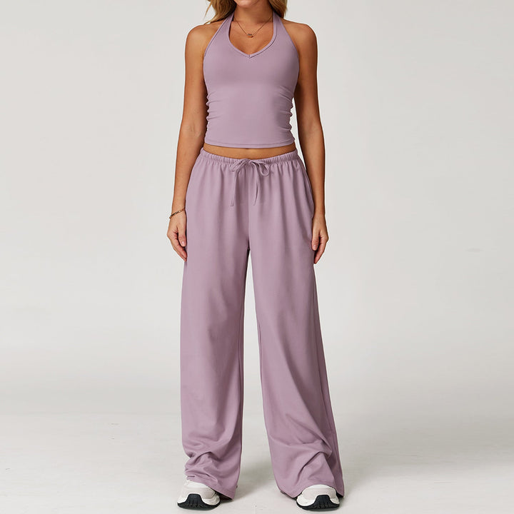ARAYA™ - Relaxed Crop Tank and Wide-Leg Pants Ensemble