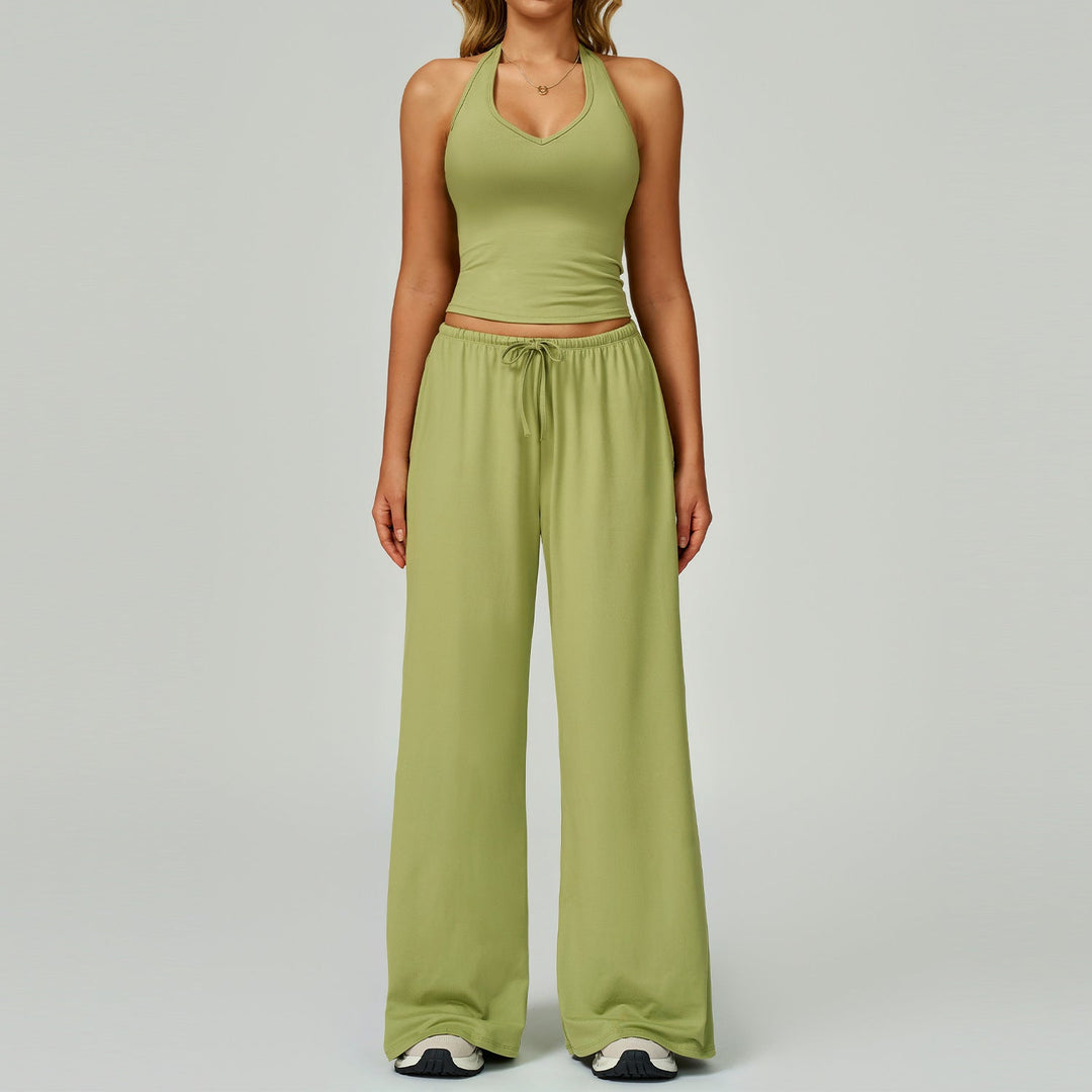 ARAYA™ - Relaxed Crop Tank and Wide-Leg Pants Ensemble