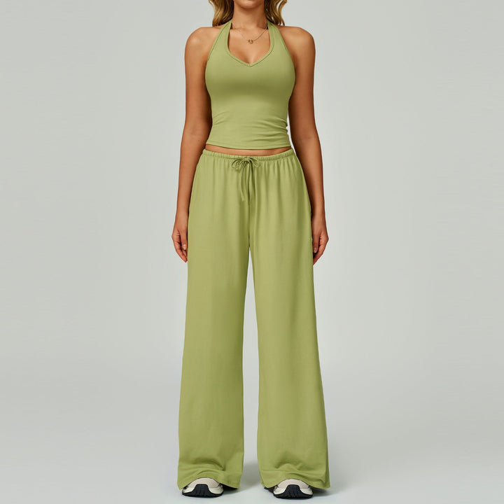 ARAYA™ - Relaxed Crop Tank and Wide-Leg Pants Ensemble