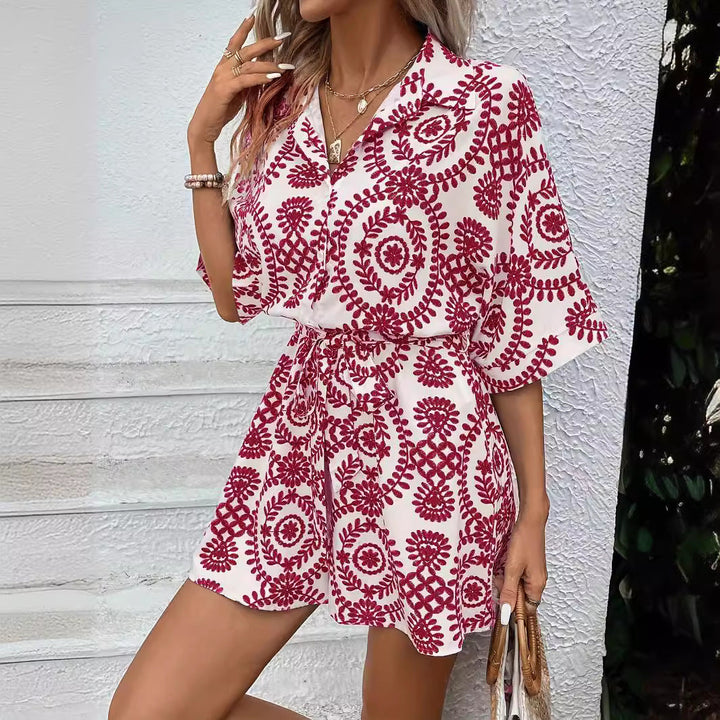 CASSIA™ - Chic Bohemian Floral Summer Romper