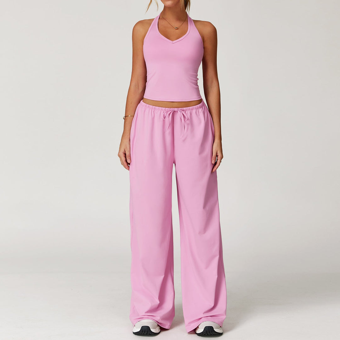 ARAYA™ - Relaxed Crop Tank and Wide-Leg Pants Ensemble