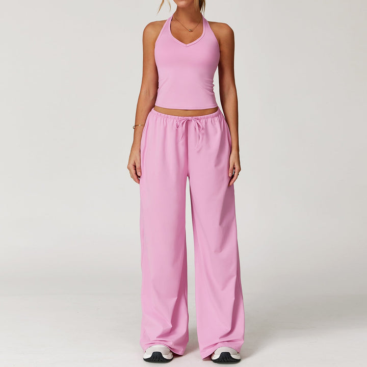 ARAYA™ - Relaxed Crop Tank and Wide-Leg Pants Ensemble