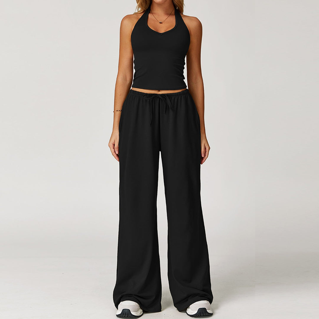 ARAYA™ - Relaxed Crop Tank and Wide-Leg Pants Ensemble
