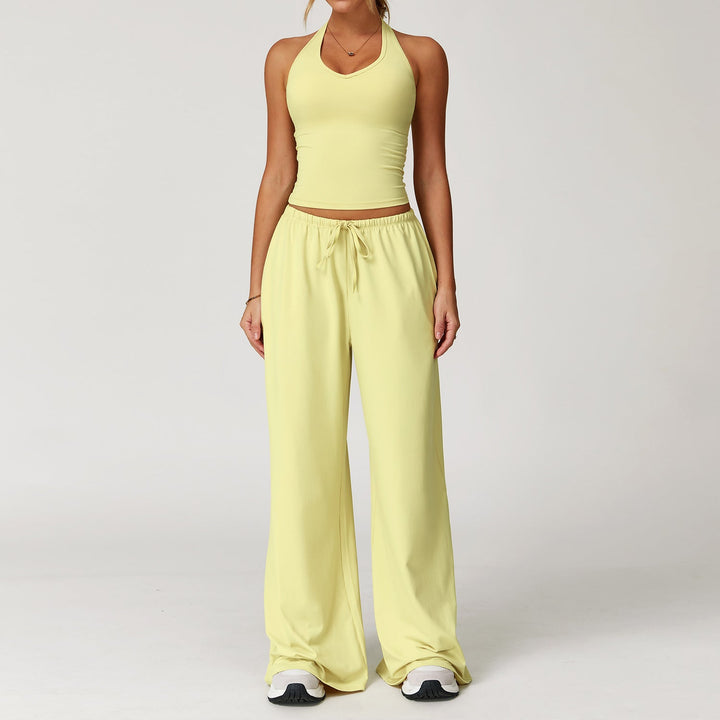 ARAYA™ - Relaxed Crop Tank and Wide-Leg Pants Ensemble