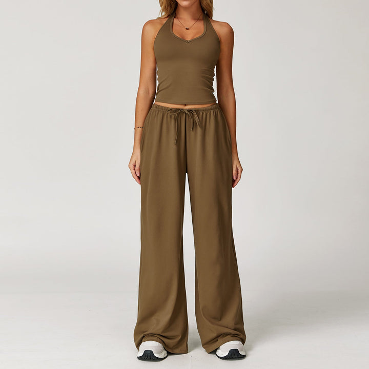 ARAYA™ - Relaxed Crop Tank and Wide-Leg Pants Ensemble