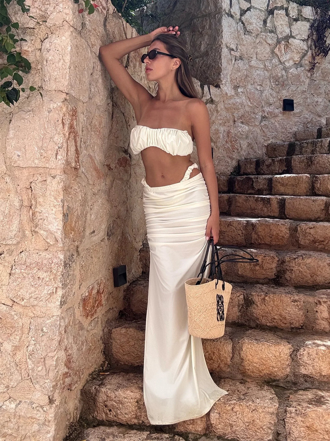 3-Piece Skirt Set: Santorini Sunset Collection