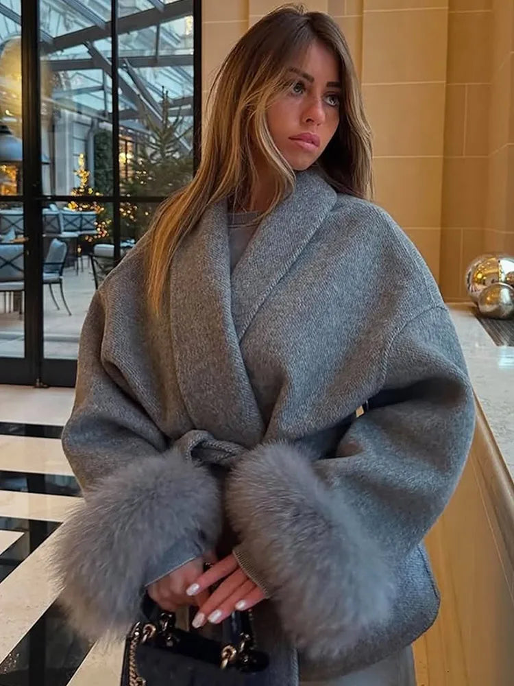 Chloé | Jacket with Fur Sleeves