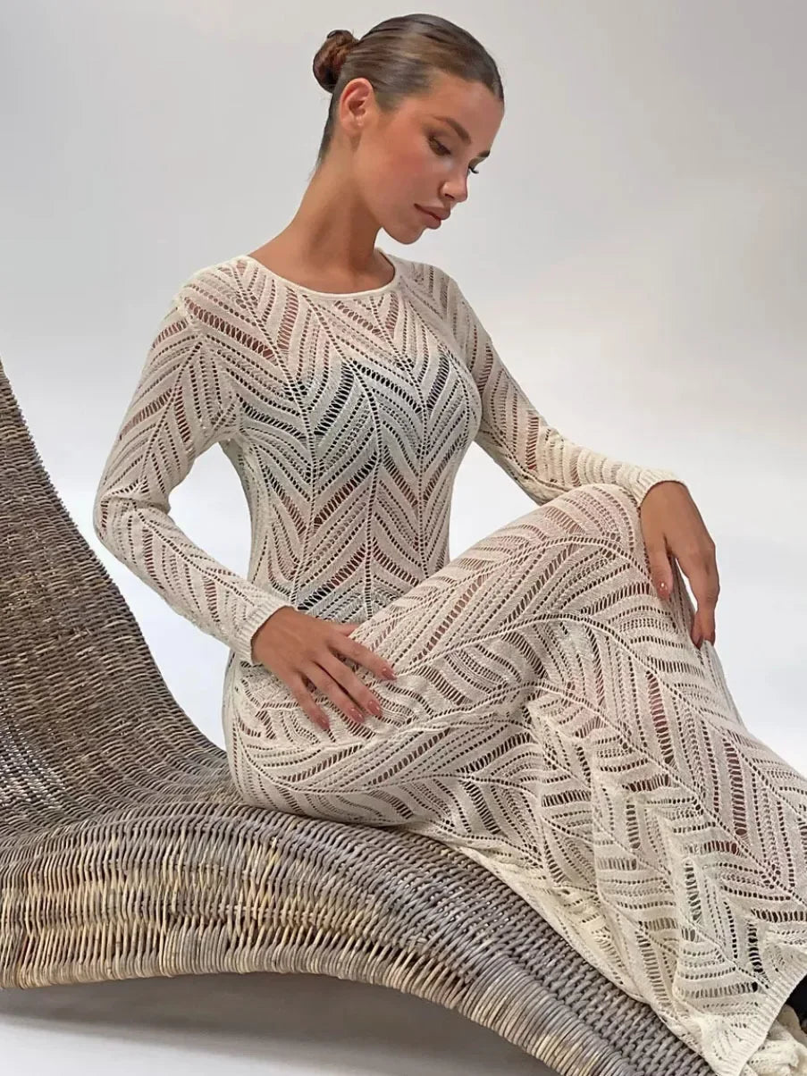Long Ava Veil Dress