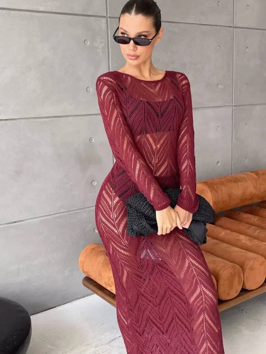 Long Ava Veil Dress
