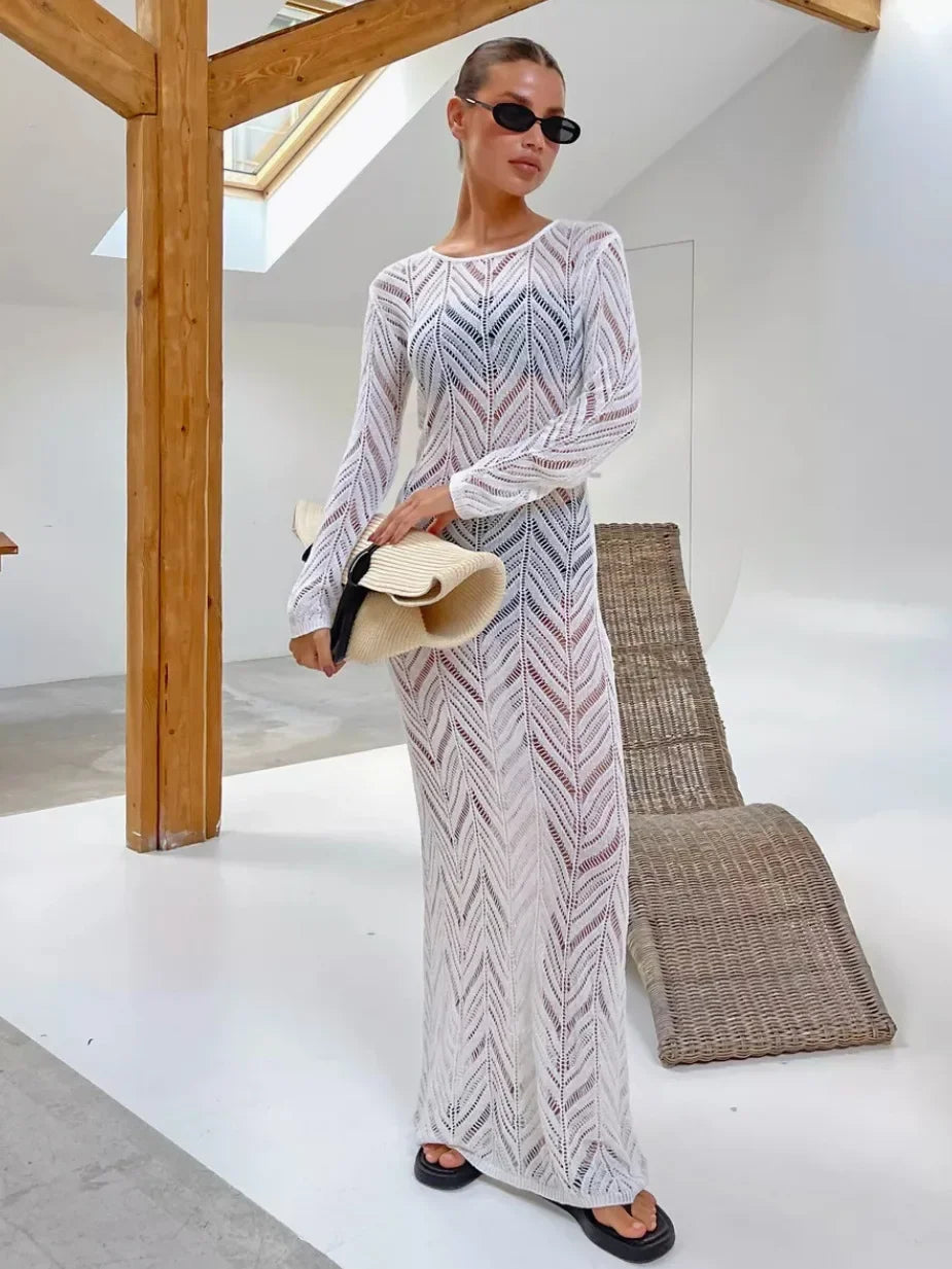 Long Ava Veil Dress
