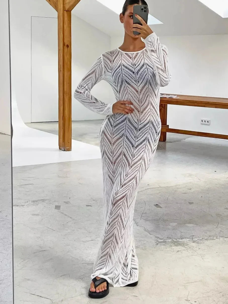 Long Ava Veil Dress