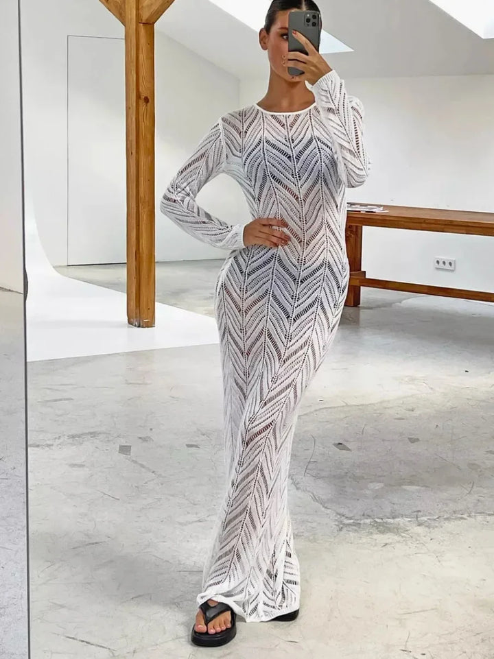 Long Ava Veil Dress