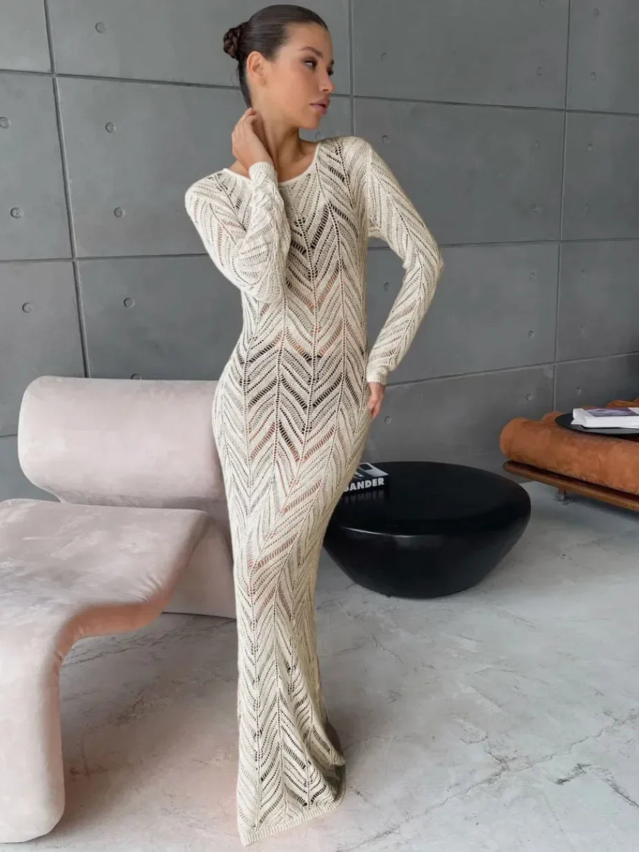 Long Ava Veil Dress