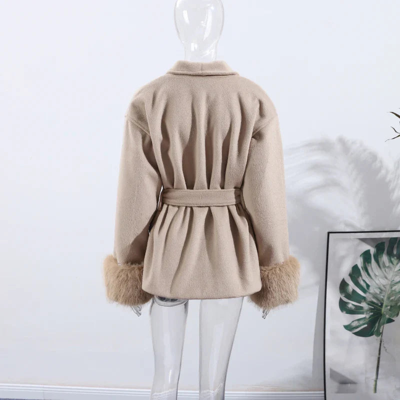 Chloé | Jacket with Fur Sleeves