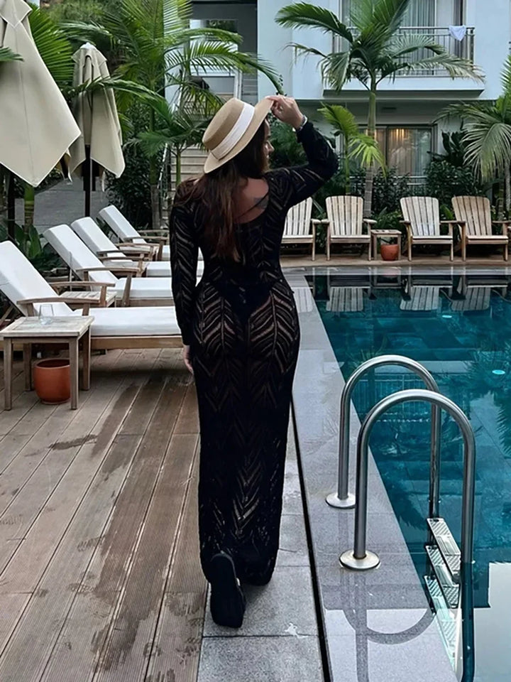 Long Ava Veil Dress