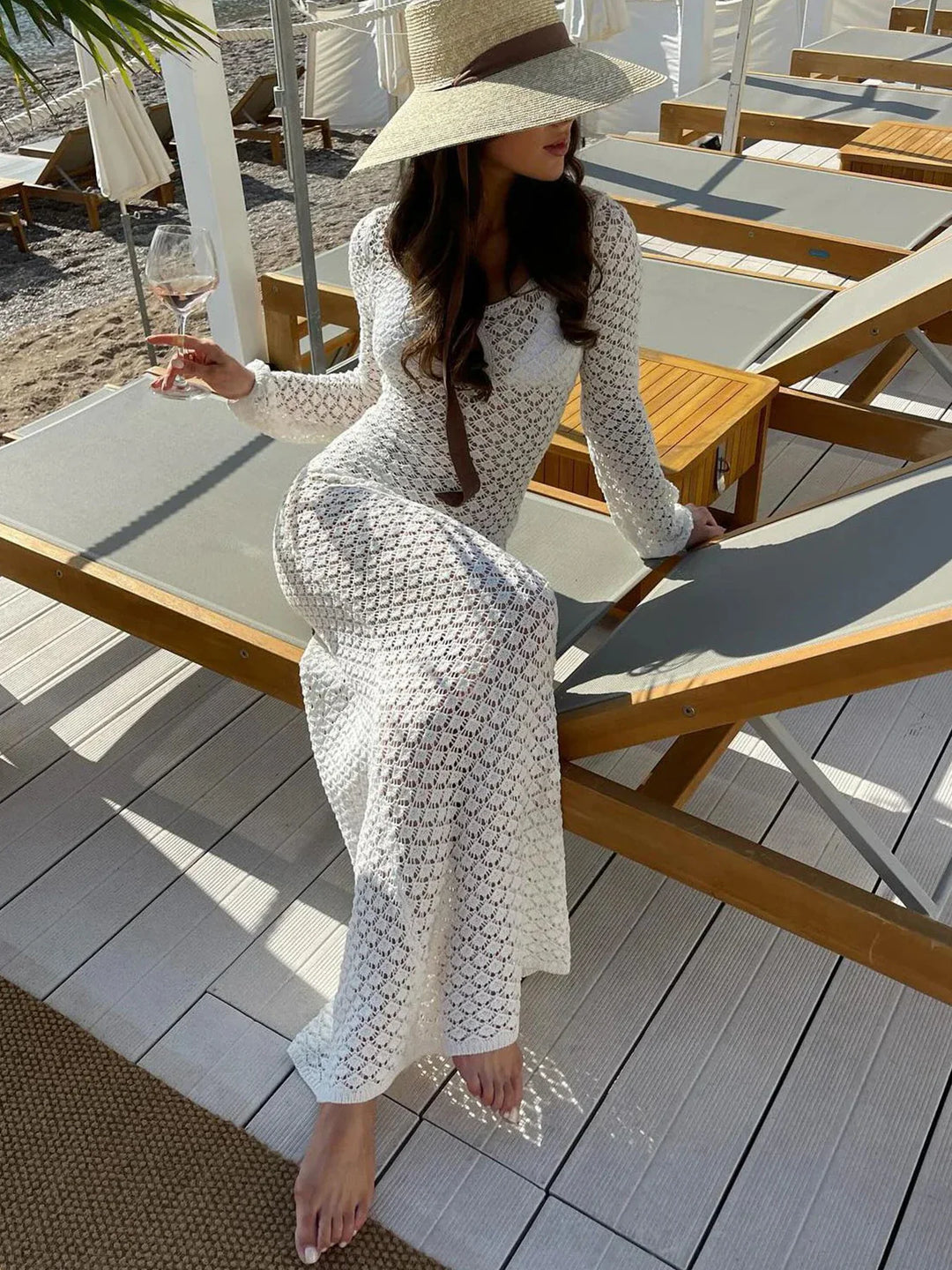 Camila Long Sleeve Beach Wrap