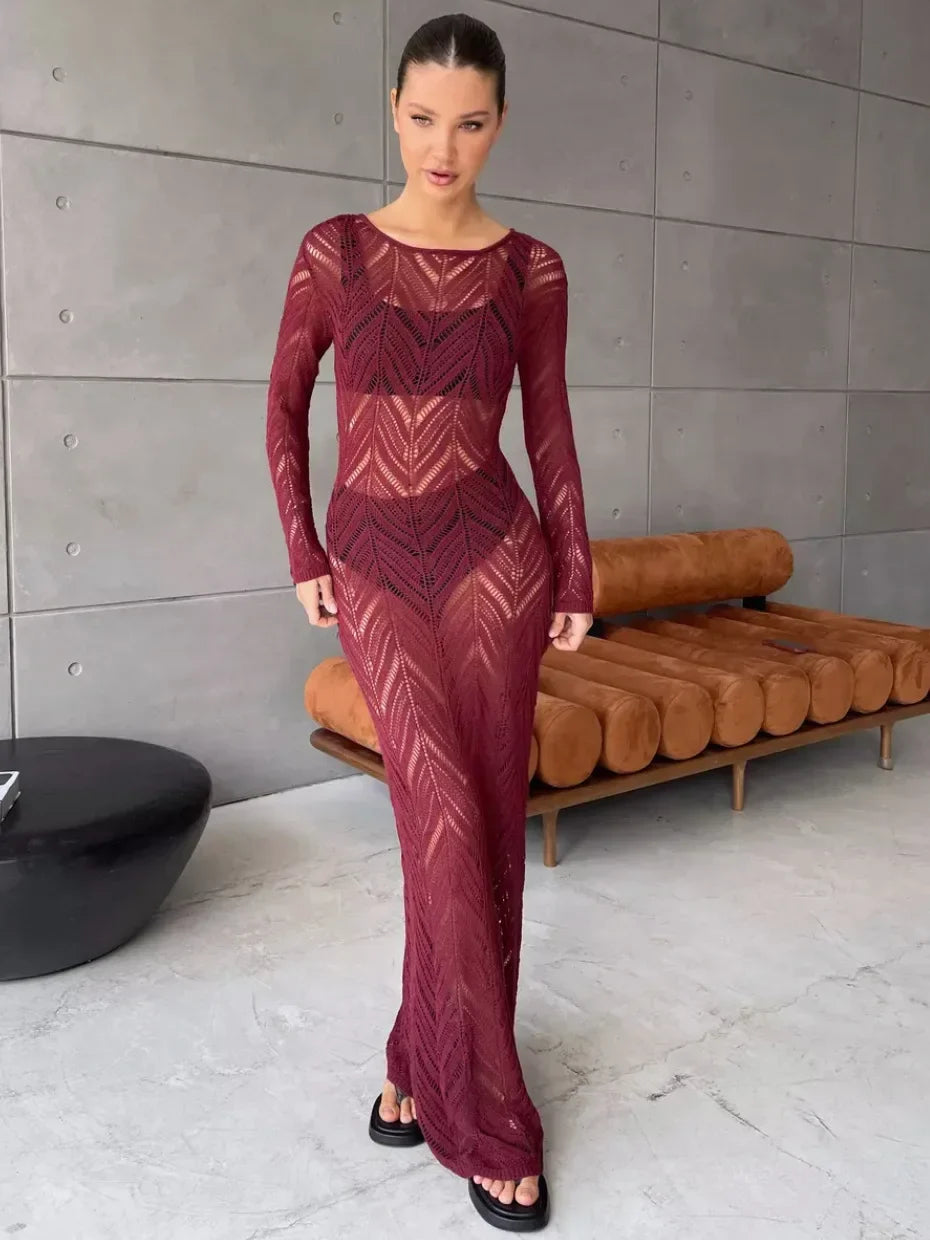 Long Ava Veil Dress