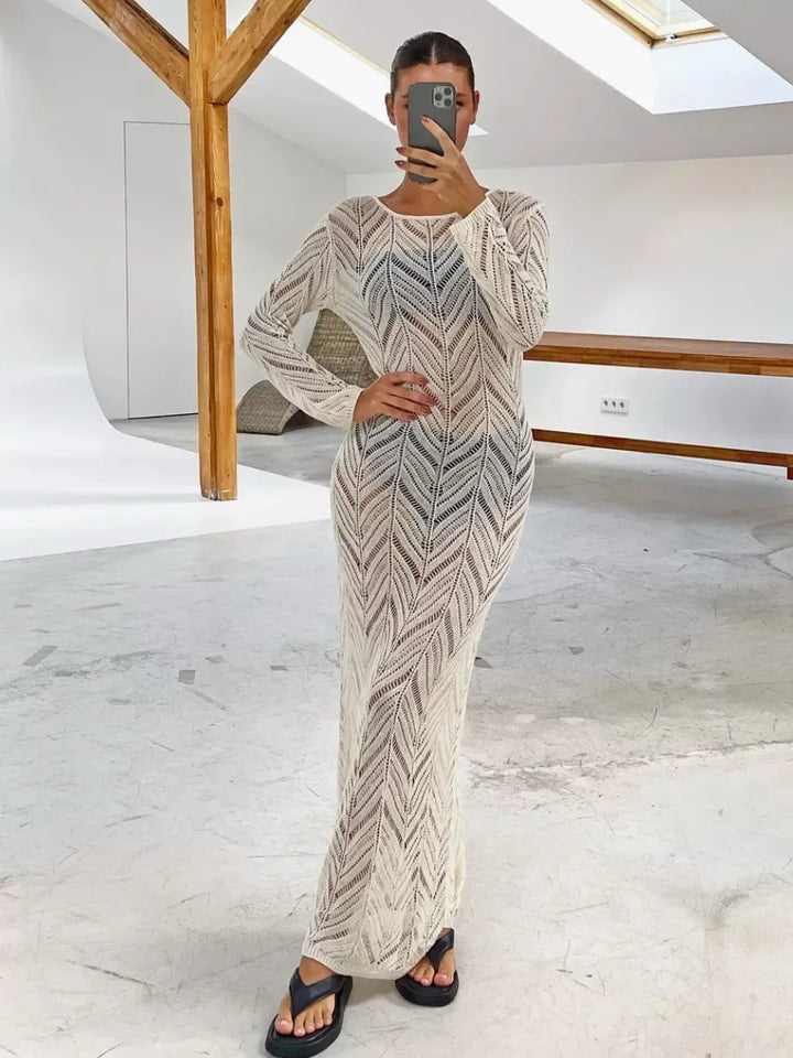 Long Ava Veil Dress