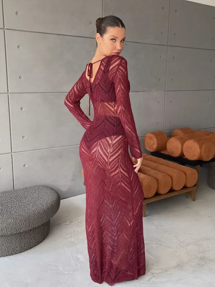 Long Ava Veil Dress