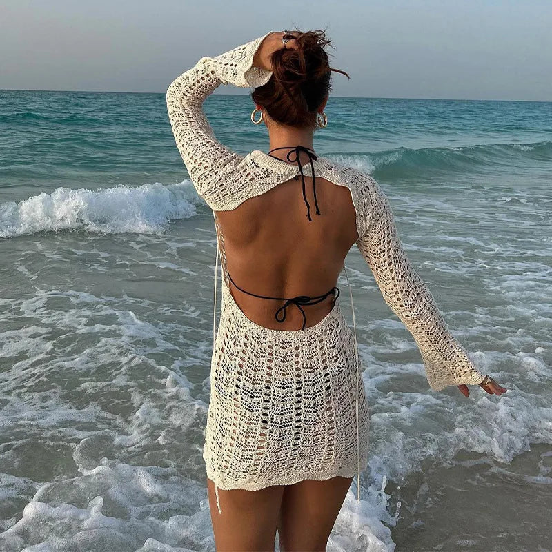 Nia Coastal Breeze Crochet Cover-Up