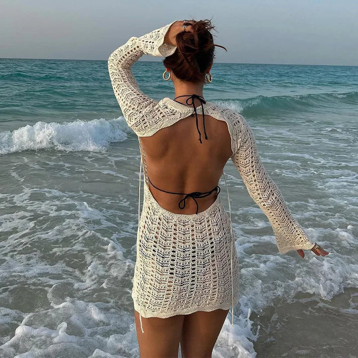 Nia Coastal Breeze Crochet Cover-Up