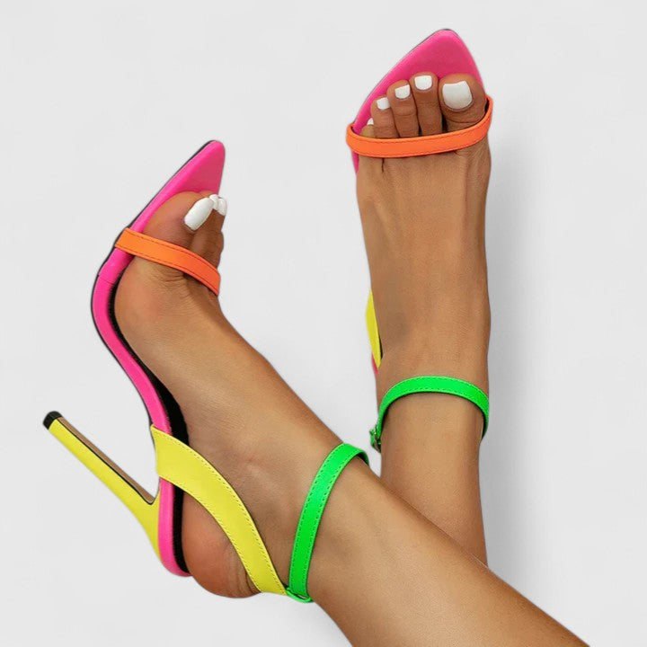 Olive - Elegant Strappy Stiletto Heels