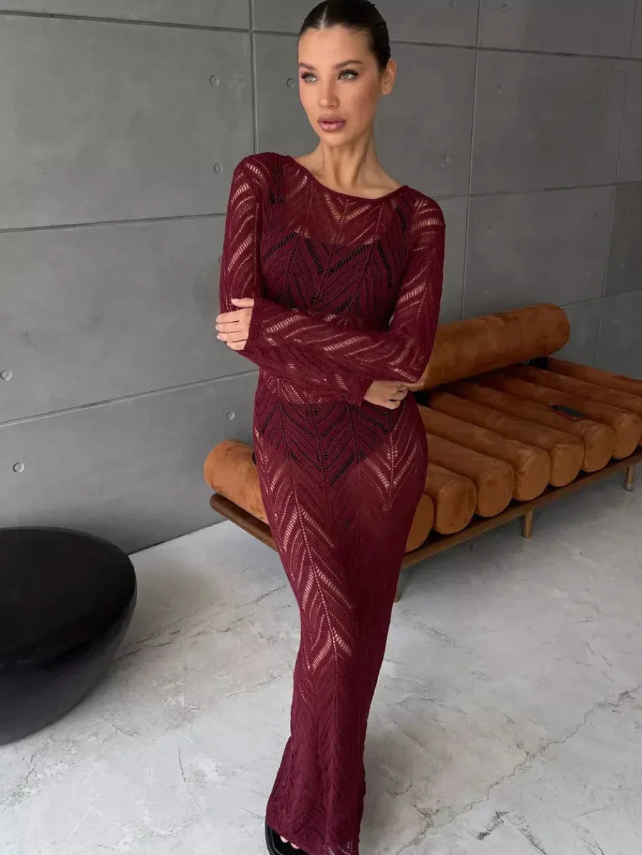 Long Ava Veil Dress