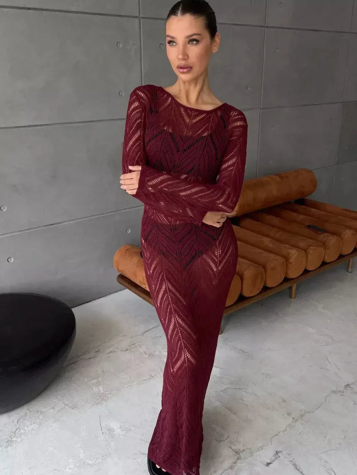 Long Ava Veil Dress