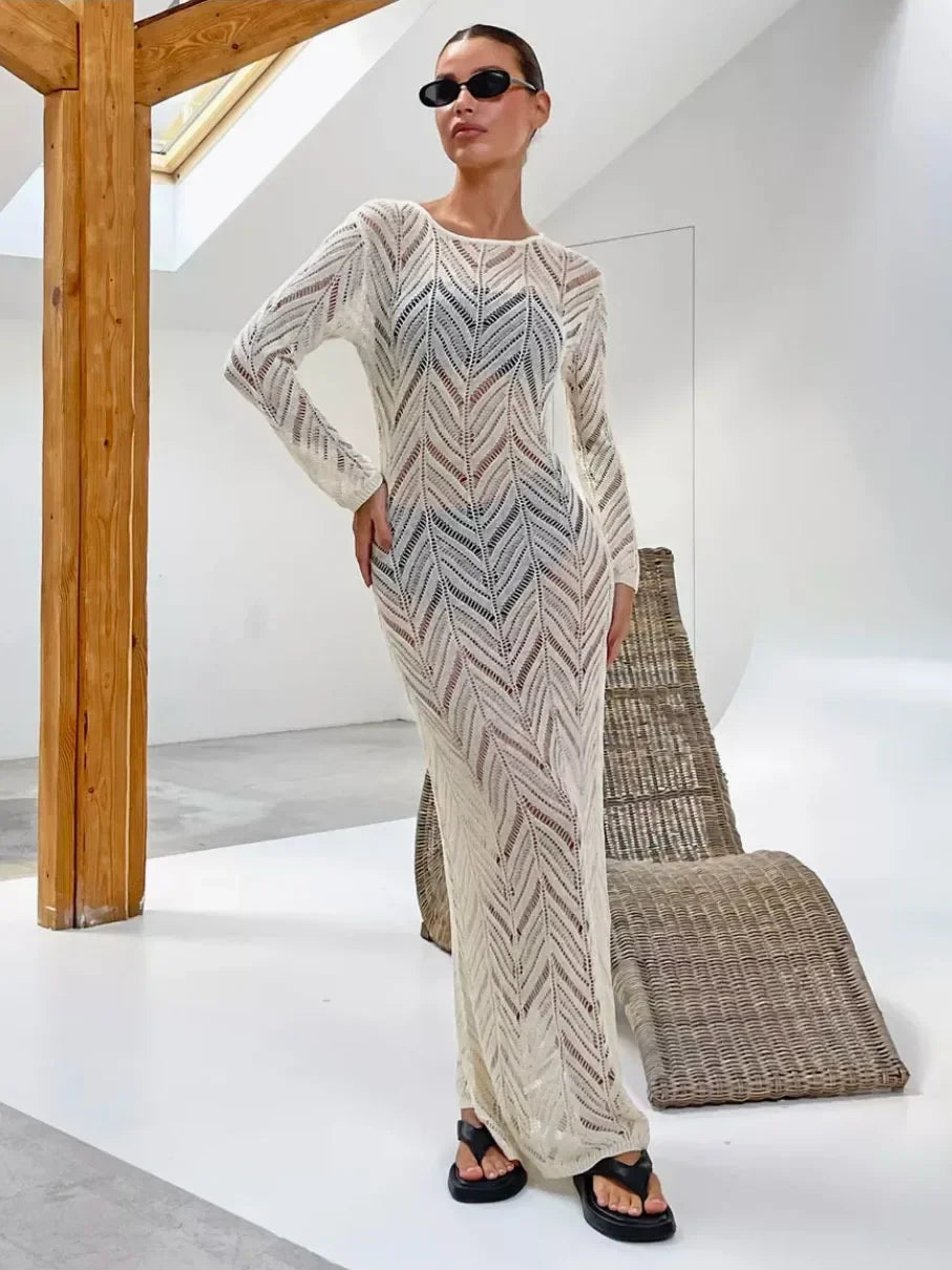 Long Ava Veil Dress