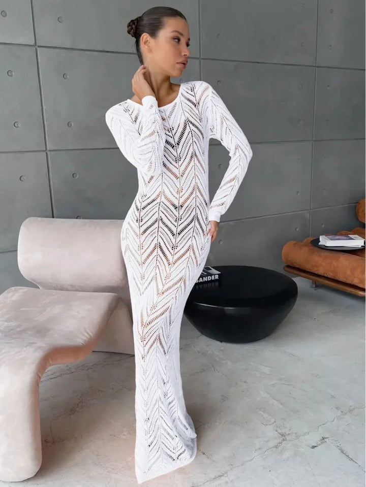 Long Ava Veil Dress