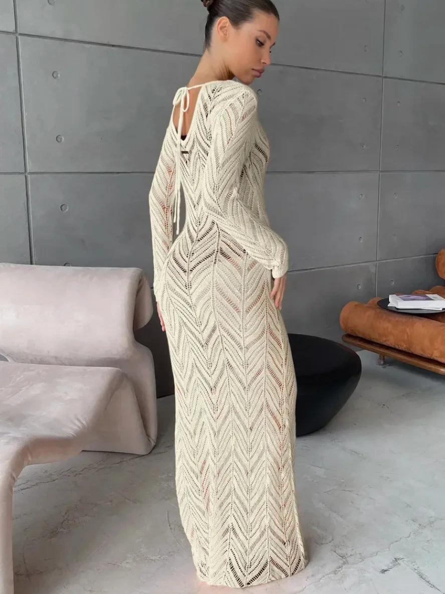 Long Ava Veil Dress