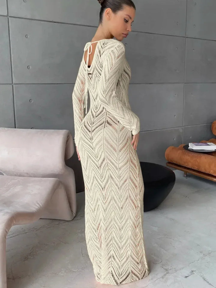 Long Ava Veil Dress