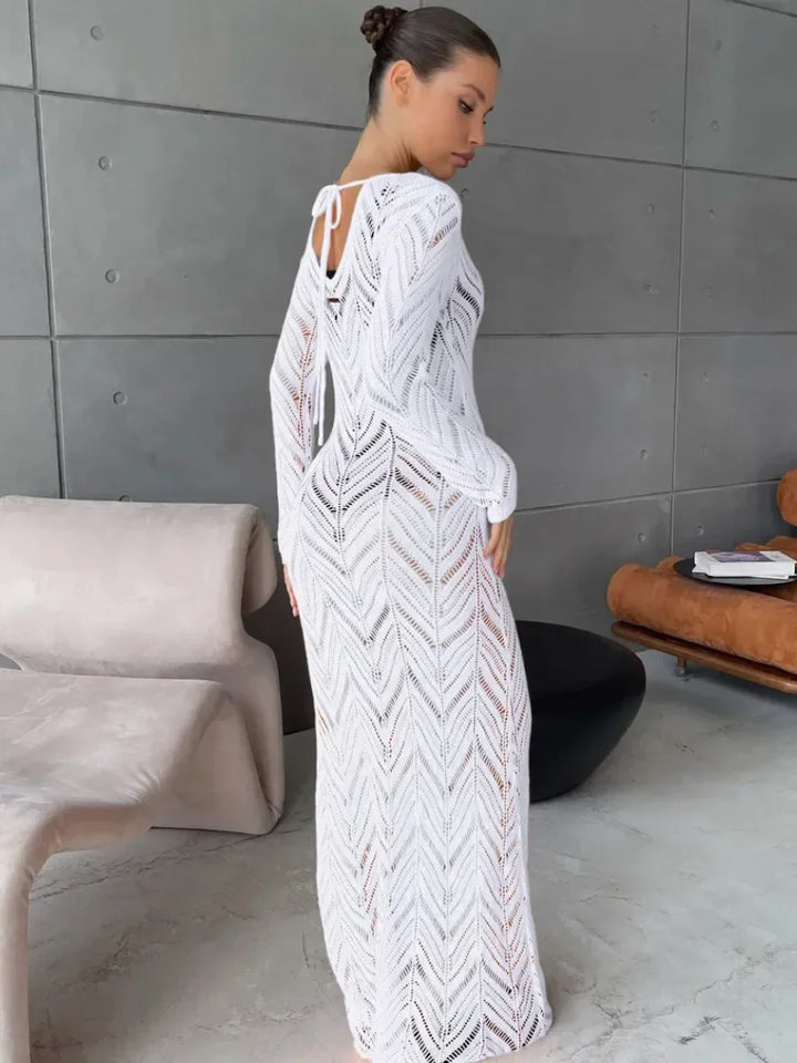 Long Ava Veil Dress