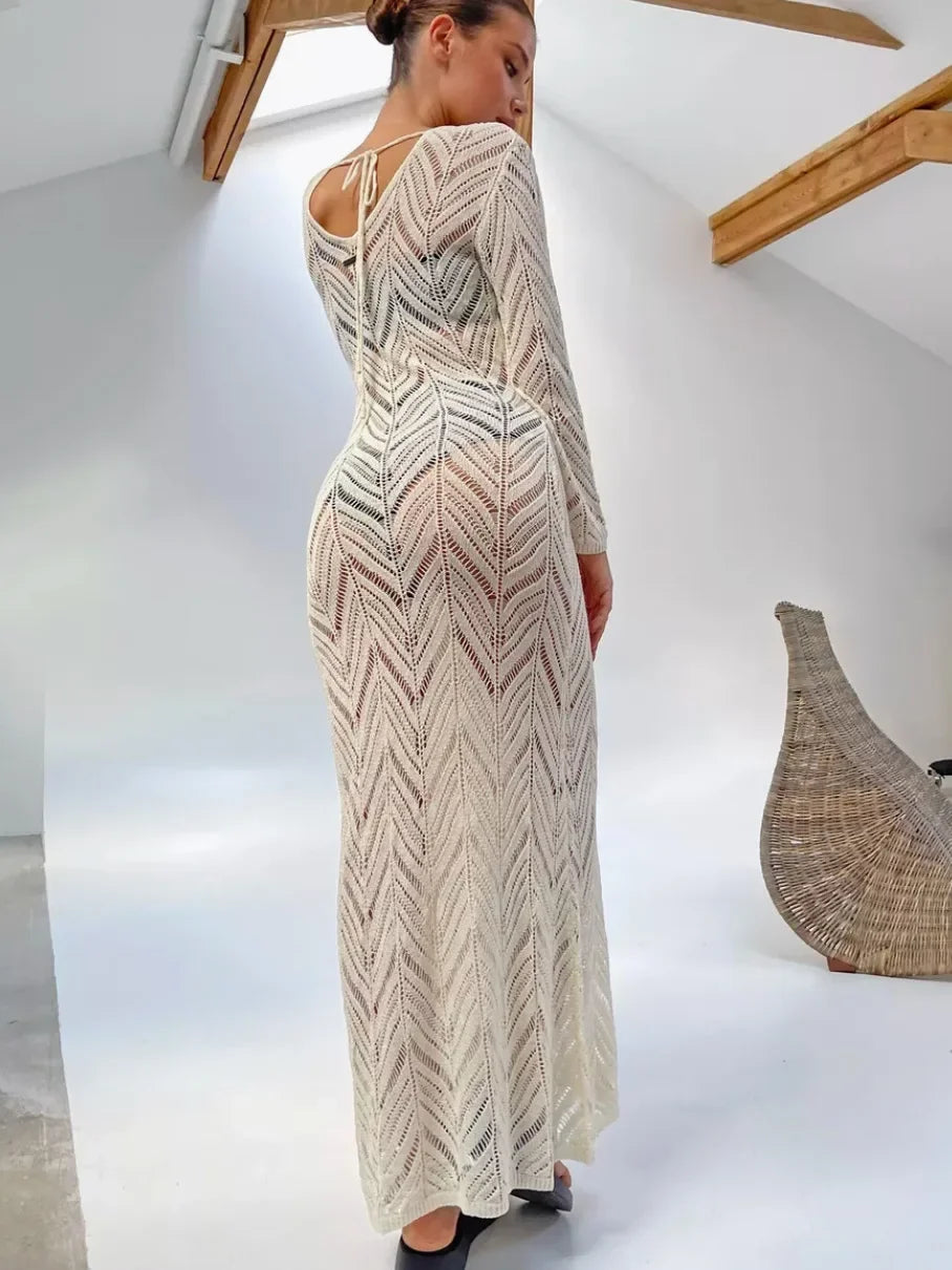 Long Ava Veil Dress