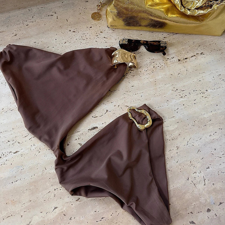 Aurelia Asymmetrical Cutout Bodysuit