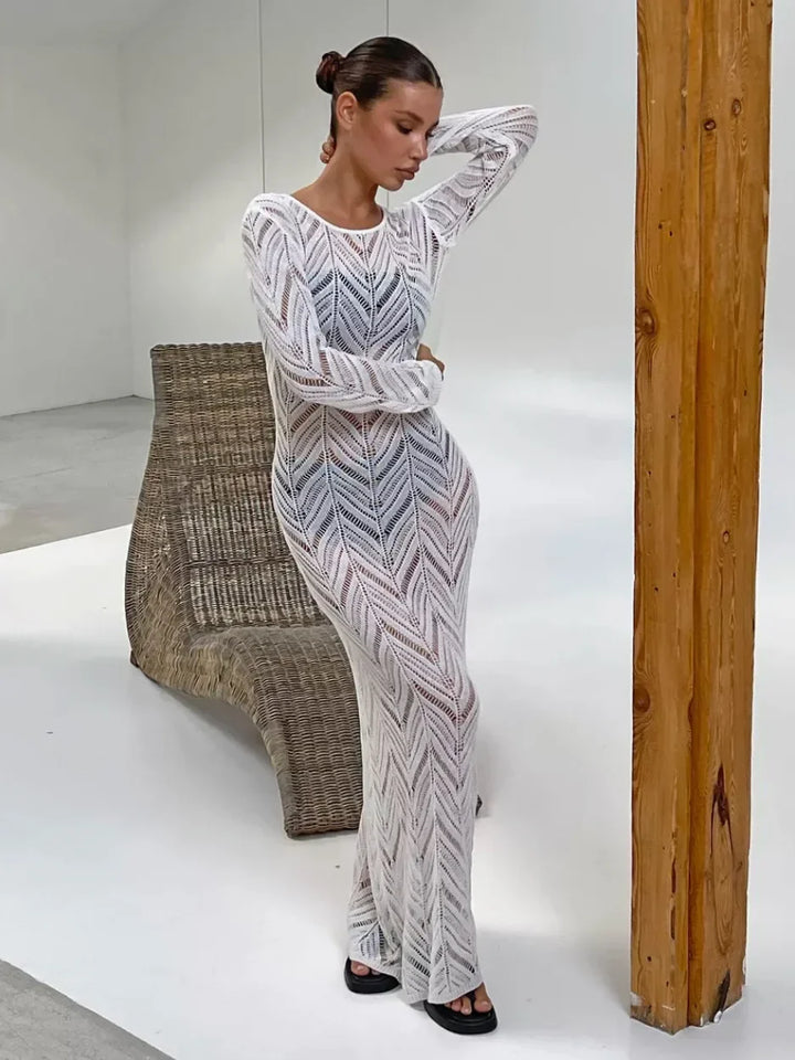 Long Ava Veil Dress