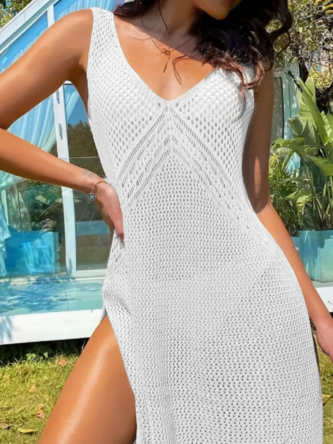 Lili Crochet Beach Cover-Up Gown