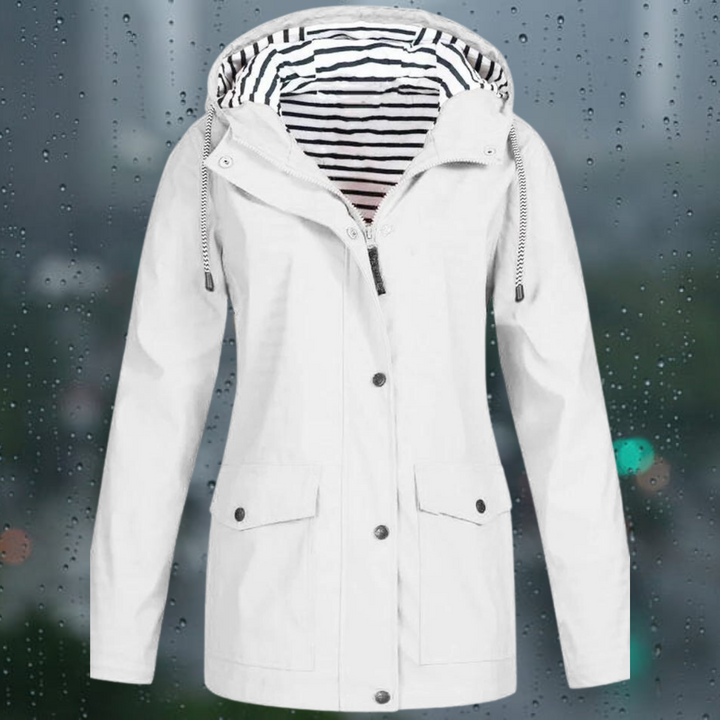 Hellee - Casual Long Hooded Windbreaker Trench Coat