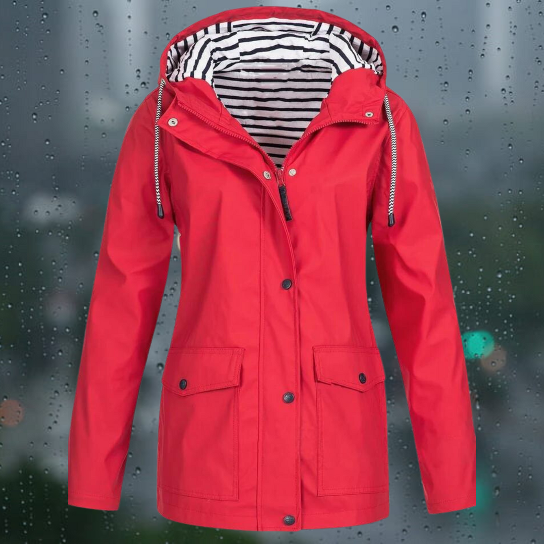 Hellee - Casual Long Hooded Windbreaker Trench Coat